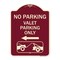 Signmission No Parking Valet Parking Only Heavy-Gauge Aluminum Architectural Sign, 24" x 18", BU-1824-23645 A-DES-BU-1824-23645 - alternate 1
